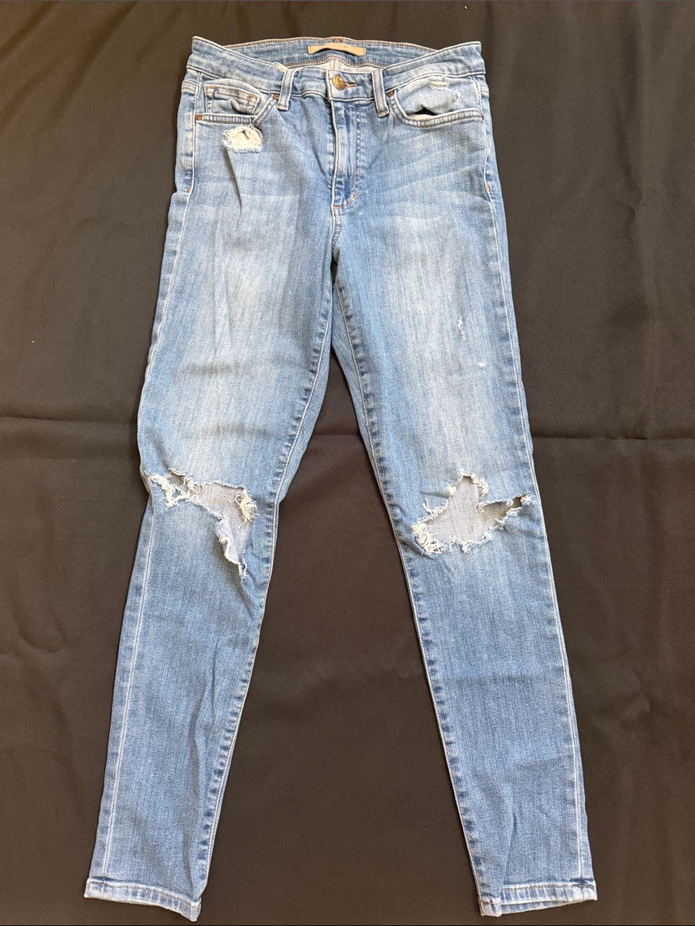 Joe's Jeans Light Blue Distressed Skinny Jeans
